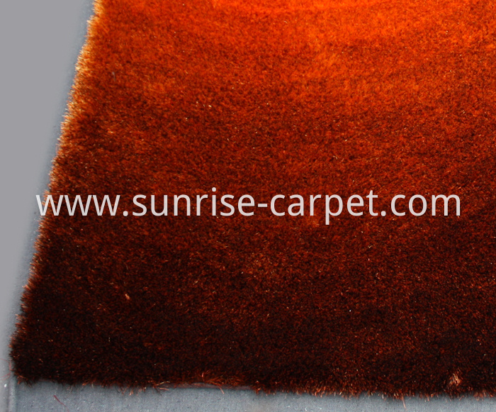 Thin Polyeste Shaggy Rug Gradational Design